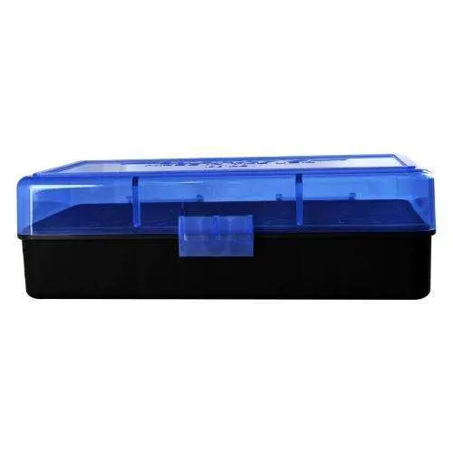 454 – 50 A.E. 50Rrd Blue w/Black bottom ammo box 454 – 50 A.E. 50Rrd Blue w/Black bottom ammo box
