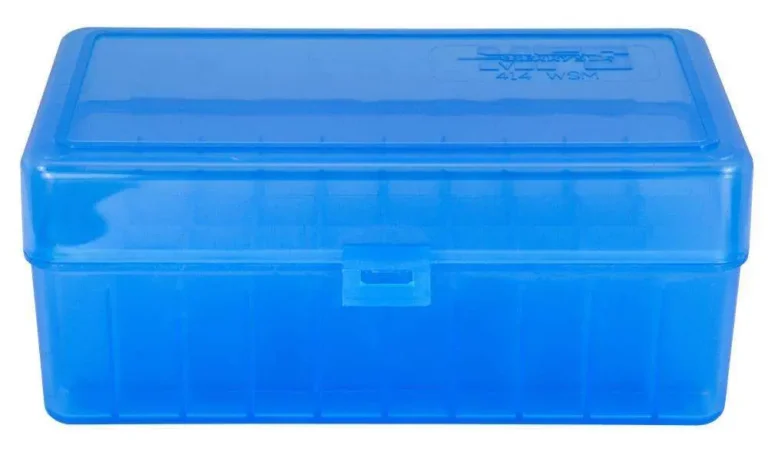 414 – WSM 50rd Blue ammo box black base 414 – WSM 50rd Blue ammo box black base