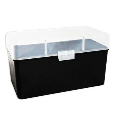 412 – Ultra Mag. 50rd Clear ammo flip top box