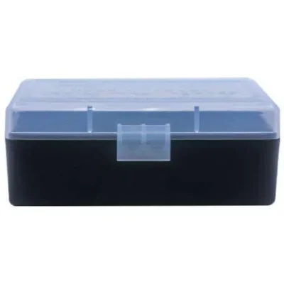 404 – .22 Horn./.30 Carb. 50rd Clear/Black ammo box