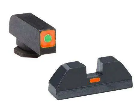 Green Tritium Outline Orange Square (non trit) REAR for Glock Gen 1-4 Green Tritium Outline Orange Square (non trit) REAR for Glock Gen 1-4