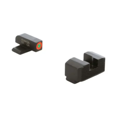 Green tritium Orange Outline FRONT Black serrated REAR Hellcat Std