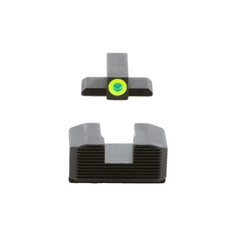 Green tritium LumiGreen Outline FRONT Black serrated REAR Hellcat Std Green tritium LumiGreen Outline FRONT Black serrated REAR Hellcat Std