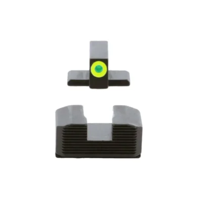 Green tritium LumiGreen Outline FRONT Black serrated REAR Hellcat OSP