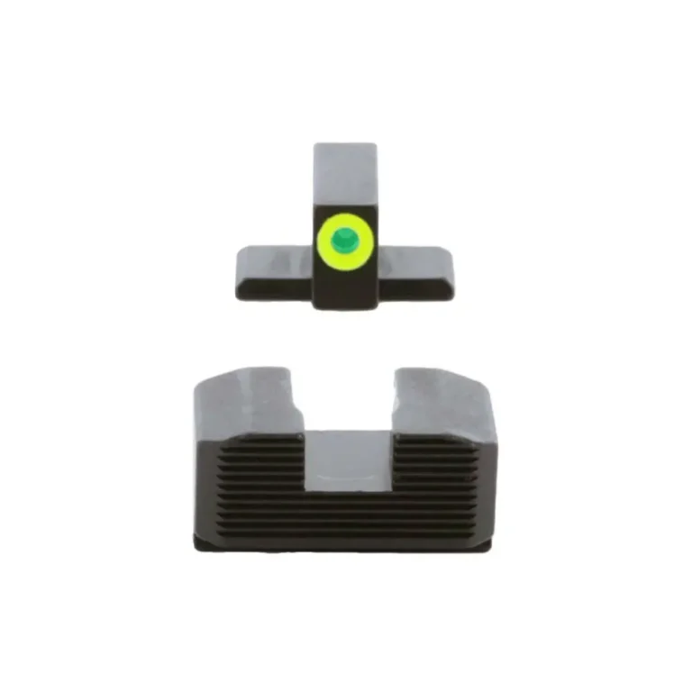 Green tritium LumiGreen Outline FRONT Black serrated REAR Hellcat OSP Green tritium LumiGreen Outline FRONT Black serrated REAR Hellcat OSP