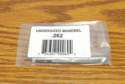 UNDERSIZE MANDREL .262