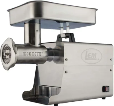 LEM Products Big Bite LEM no.32 1.5HP Stainless Steel Electric Grinder