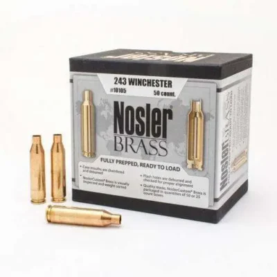 NOSLER BRASS 243 WINCHESTER 50/BX