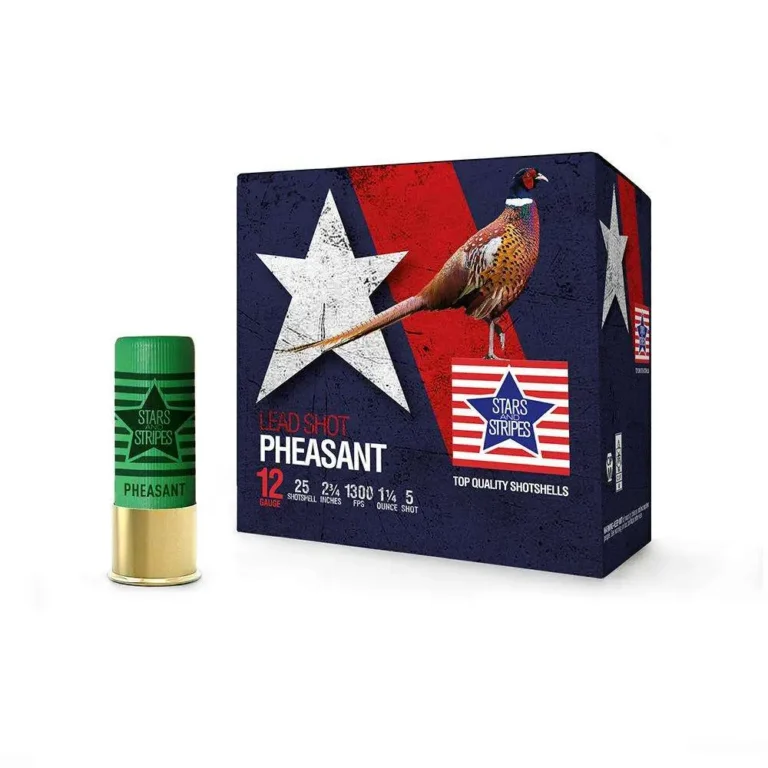 PHEASANT LOADS 12ga 2 3/4” 1 1/4oz. #5 SHOT 1300FPS 25RD