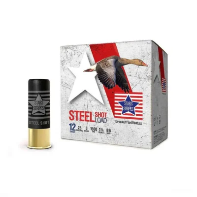 12ga 3” Steel 1 1/8 oz. #BB SHOT 1500 FPS 25RD
