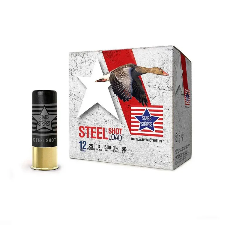 12ga 3” Steel 1 1/8 oz. #BB SHOT 1500 FPS 25RD