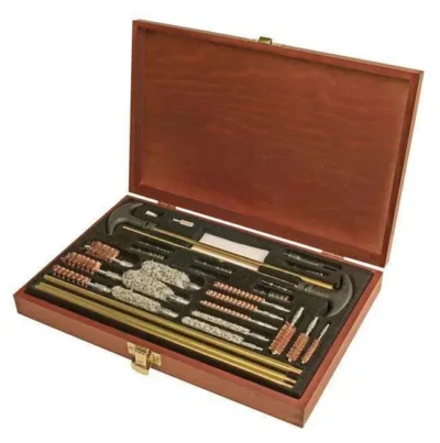 32 PC UNIVERSAL WOOD GUN CLN BOX