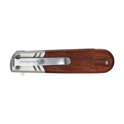 S&W Executive Spring Assist Barlow – Wood Handle – Box