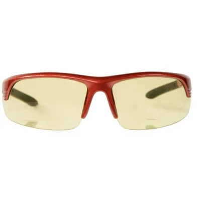 Corporal Half Frame Shooting Glasses Red/ Amber Lens