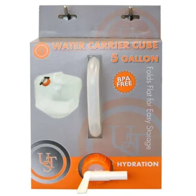 Ultimate Survival Water Carrier Cube 5 Gallon Clear