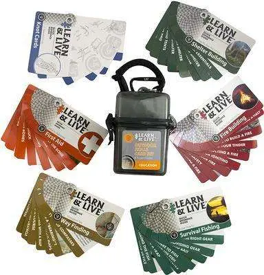 Ultimate Survival Learn & Live Outdoor Skills Card Set