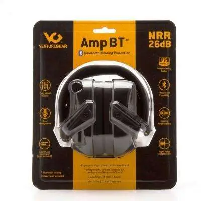 Pyramex Amp BT- NRR 26db Electronic Hearing Protector w/BlueTooth-UrbanGray