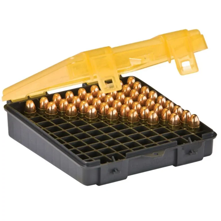 CARTRIDGE BOX 380 ACP-9MM AMBER/CHARCOAL 100ct. CARTRIDGE BOX 380 ACP-9MM AMBER/CHARCOAL 100ct.