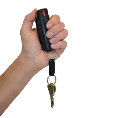 1/2 OZ. PEPPER SPRAY W/BLACK HARD CASE & KEY RING