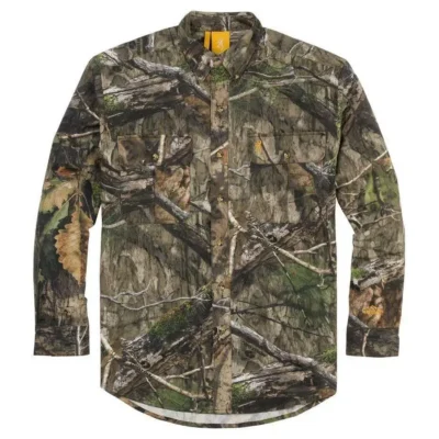 Browning WASATCH-CB Button-Front 2 Pocket Shirt Mossy Oak DNA L