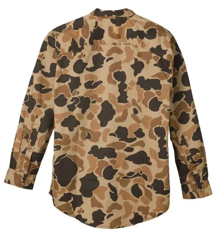 Browning WASATCH-CB Button-Front 2 Pocket Shirt VTAN S
