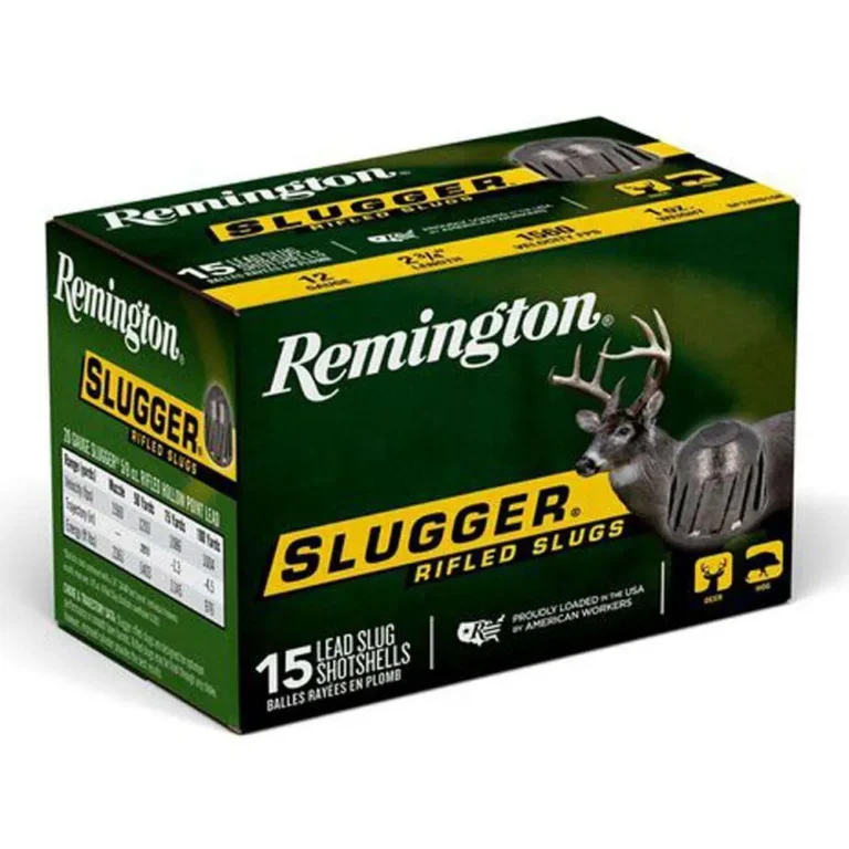 REMINGTON SLUGGER RIFLED SLUG 12GA 2-3/4IN 1OZ RS AMMO 15RD REMINGTON SLUGGER RIFLED SLUG 12GA 2-3/4IN 1OZ RS AMMO 15RD