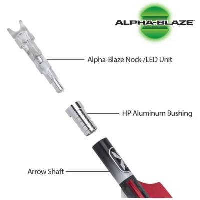 TenPoint EVO-X CenterPunch Lighted Carbon Arrows 16 in. Alpha-Blaze Green 3 pk.