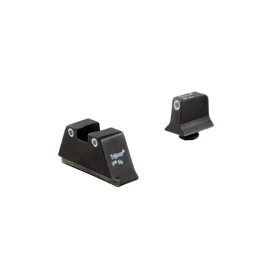 Trijicon, Bright & Tough, Suppressor Sight, Green Front Sight with Orange Rear Lamps, Fits Glock 17/19/22/23/26/27/31/32/33/34/35/37/38/39, Black