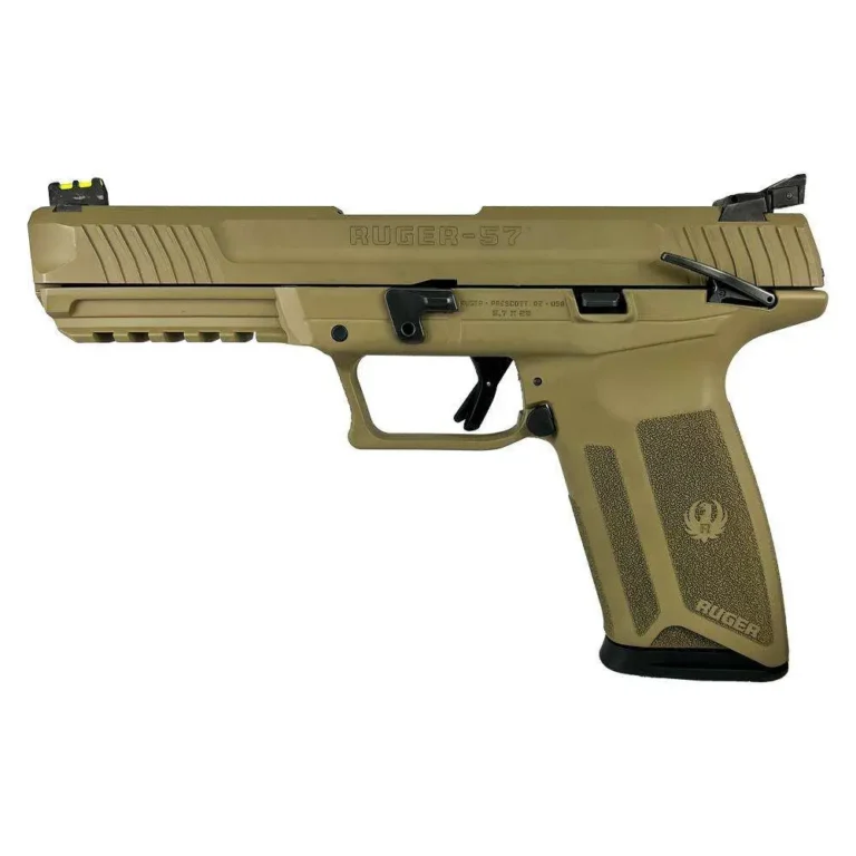 Ruger 57 5.7x28MM 4.94″ BBL 20-1-FLAT DARK EARTH-FULL GUN Ruger 57 5.7x28MM 4.94″ BBL 20-1-FLAT DARK EARTH-FULL GUN