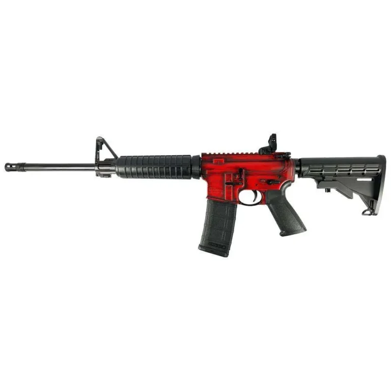 Ruger AR-556 Rifle 5.56mm 30rd Mag 16.1″” Barrel-Red Distressed