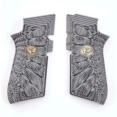 Grips EDC X9 Gray/Black G10 Aggressive Starburst Pattern