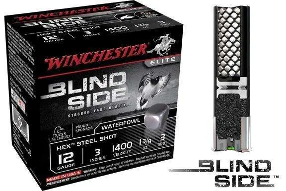 Winchester Ammo SBS1233 Blindside 12 Gauge 3″ 1 3/8 oz 3 Shot 25 Bx/ 10 Cs Winchester Ammo SBS1233 Blindside 12 Gauge 3″ 1 3/8 oz 3 Shot 25 Bx/ 10 Cs