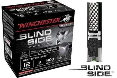 Winchester Ammo SBS1235 Blindside  12 Gauge 3″ 5 Shot 25 Bx/ 10 Cs