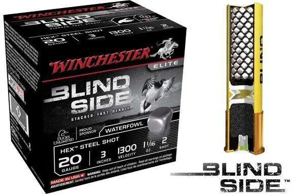 Winchester Ammo SBS2032 Blindside 20 Gauge 3″ 1 1/16 oz 2 Shot 25 Bx/ 10 Cs Winchester Ammo SBS2032 Blindside 20 Gauge 3″ 1 1/16 oz 2 Shot 25 Bx/ 10 Cs