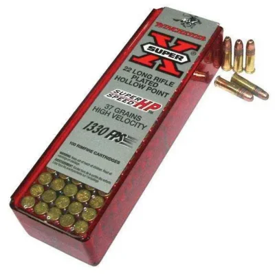 Winchester Ammo X22LRHSS1 Super-X  22 LR 37 gr Hollow Point (HP) 100 Bx/ 20 Cs
