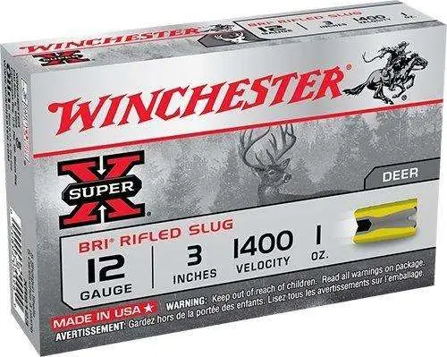Winchester Ammo XRS123 Super-X BRI Rifled Slugs 12 Gauge 3″ 1 oz 5 Bx/ 50 Cs Winchester Ammo XRS123 Super-X BRI Rifled Slugs 12 Gauge 3″ 1 oz 5 Bx/ 50 Cs