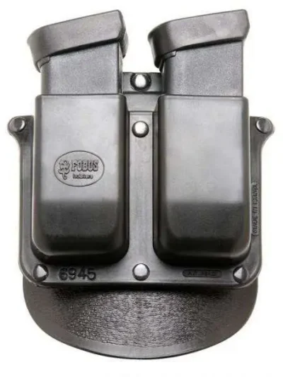 Fobus 6945GNDP Double  Fits Glock 45 ACP Double Stack Plastic Black