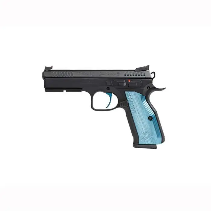 CZ Shadow 2 9mm Luger 4.89″ 17+1 Black Steel Blue Aluminum Grip CZ Shadow 2 9mm Luger 4.89″ 17+1 Black Steel Blue Aluminum Grip
