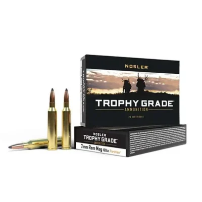 Nosler Ammo Trophy Grade-7mm Rem Mag 160g PT SP (20ct)