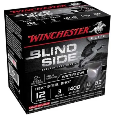 Winchester Ammo SBS123BBVP Blindside  12 Gauge 3″ 1 3/8 oz BB Shot 200 Bx/ 1 Cs