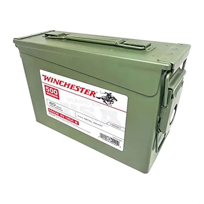 Winchester Ammo USA40AC USA 40 S&W 165 gr Full Metal Jacket (FMJ) 500 Bx/ 1 Cs Winchester Ammo USA40AC USA 40 S&W 165 gr Full Metal Jacket (FMJ) 500 Bx/ 1 Cs