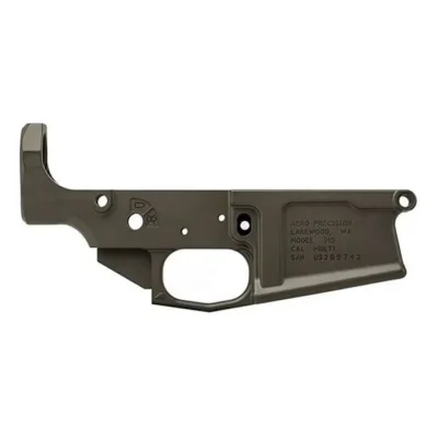 Aero Precision M5 (.308) Stripped Lower Receiver – OD Green Cerakote SKU: APAR308008C