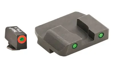 AmeriGlo GL448 Spartan Operator  Fits Glock 20/21 Tritium Green w/Orange Outline