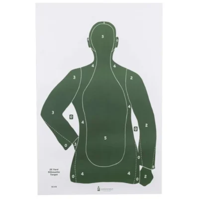 ACTION TARGET INC B21EGREEN100 B-21E Qualification Target  Paper 23″ x 35″ Silho
