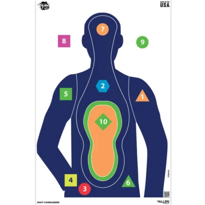 EZ AIM 23X35 PAPER TGT SHOT COMMANDER SIL