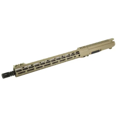 Aero Precision, epc-9 threaded 16″ 9mm Complete upper receiver w/altas S-one 15″ handgard-FDE Cerakote