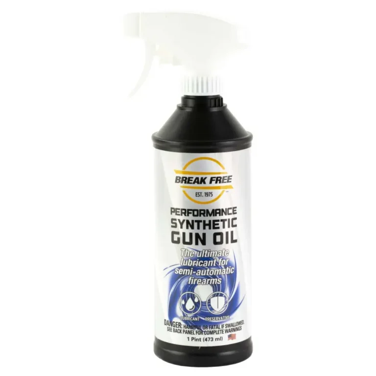 Break‑Free LP‑5 Performance Synthetic Gun Oil, 16 oz trigger‑spray bottle—lubricant and preservative safe for all firearm metals