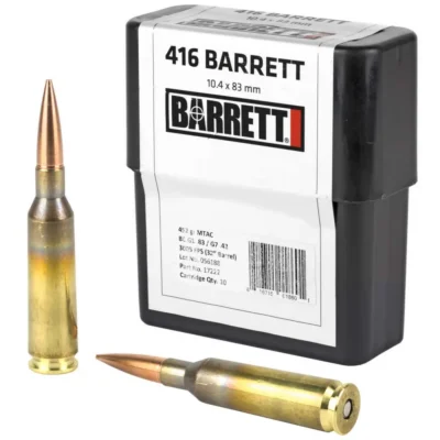 Barrett 17222 Rifle MTAC 416 Barrett 452 gr MTAC 10 Bx/ 8 Cs