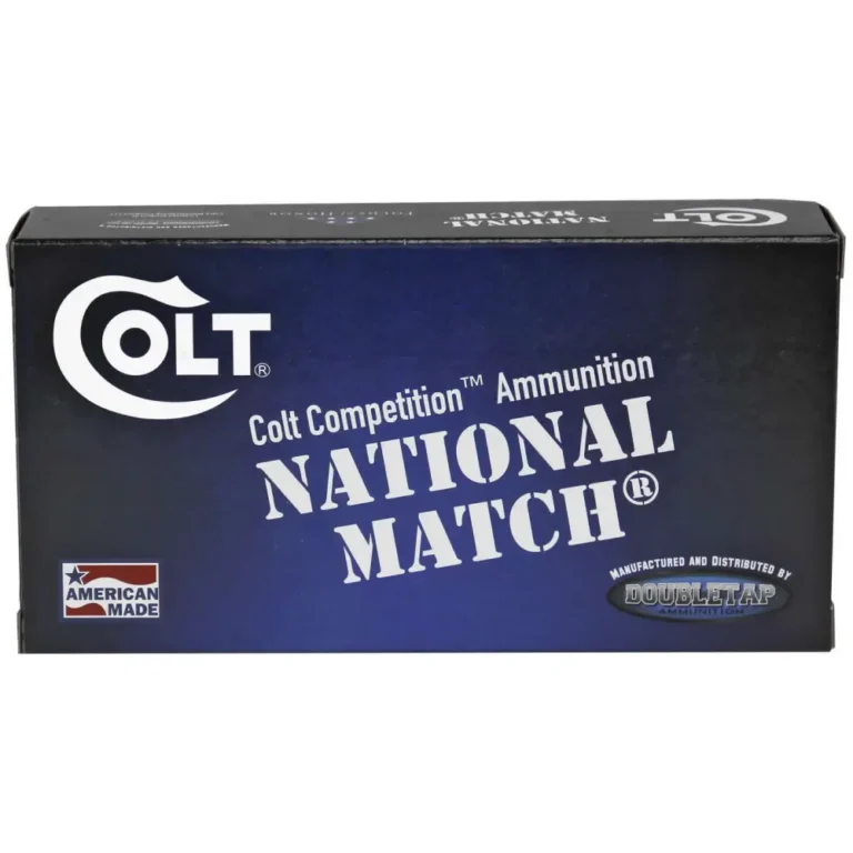 Double Tap 10mm 180gr Colt National Match FMJ-FP 50rds Ammunition