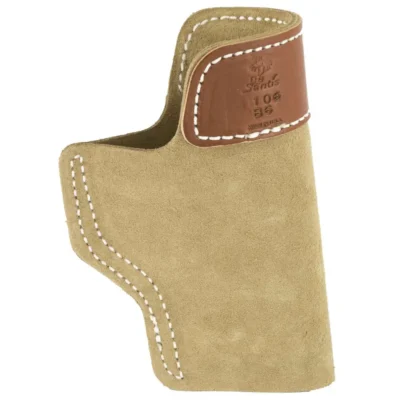 Desantis Gunhide 106NBB6Z0 Sof-Tuck IWB Fits Glock 19 Saddle Leather Natural LH